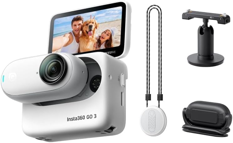 Insta360 Go 3 64GB, 35g Small & Lightweight Action Camera with 2.7K 2720 Video, Hands-Free POV, Multifunctional Action Pod, FlowState Stabilization