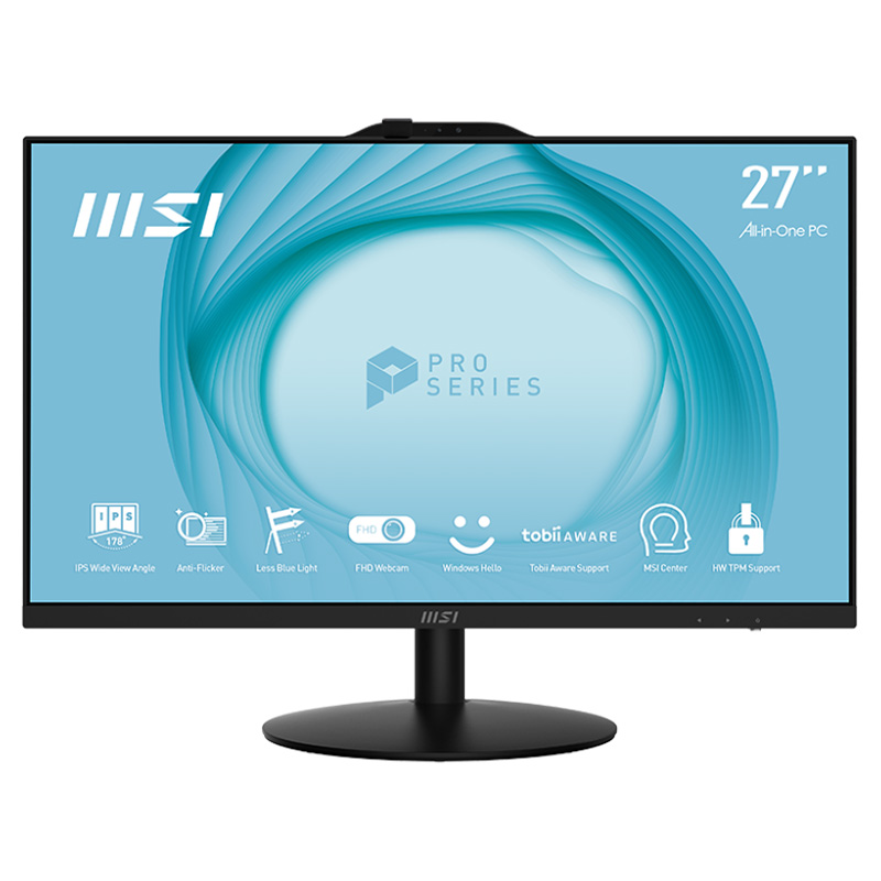 MSI PRO AP272 13M-444AU 27in Non-Touch Ci7-13700 1TB SSD 16GB RAM W11P Black All in One PC (PRO AP272 13M-444AU)