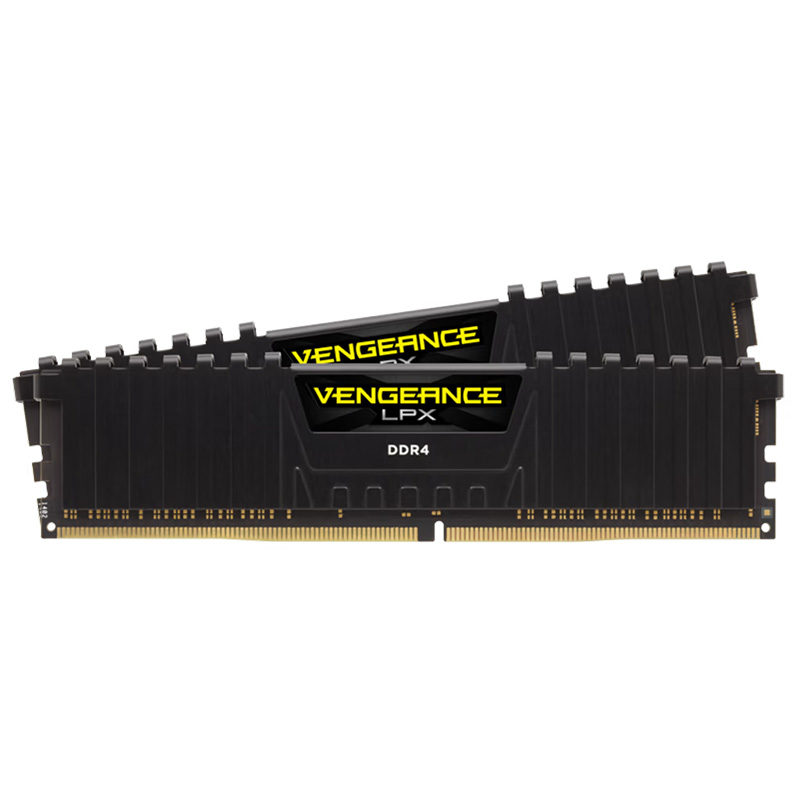 Corsair Vengeance LPX 16GB (2x8GB) C16 2400MHz DDR4 DRAM - Black (CMK16GX4M2A2400C16)