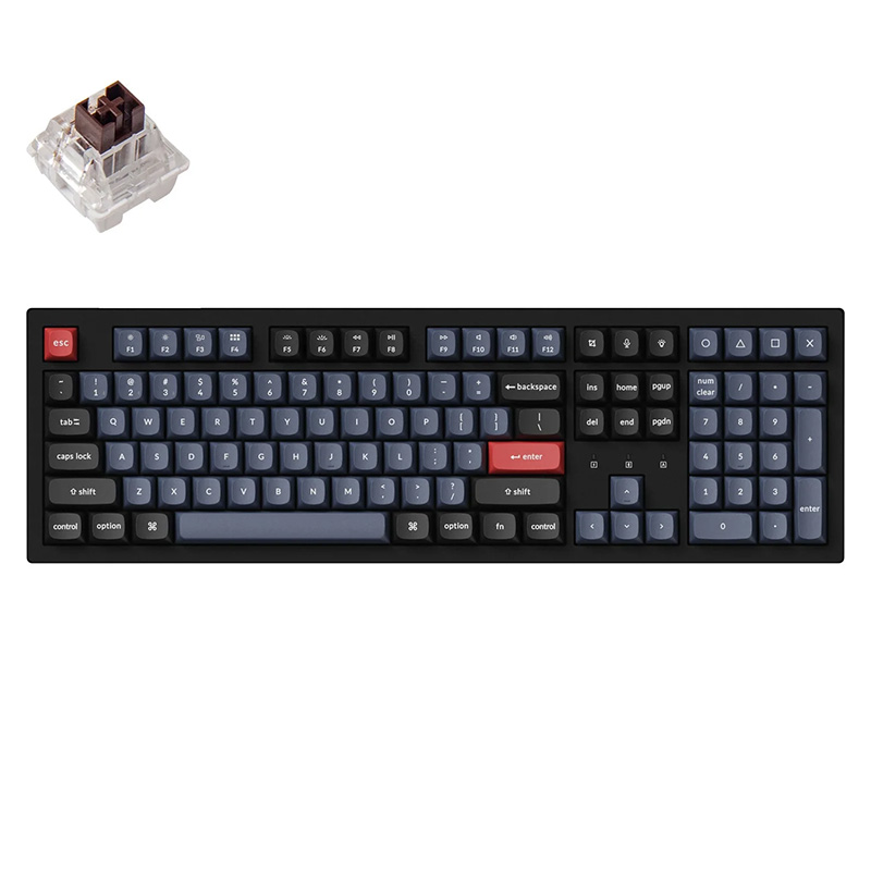 Keychron K10 Pro QMK/VIA Wireless Keyboard RGB Backlit Hot-Swappable Keychron K Pro Mechanical Keyboard (Brown Switch) (K10P-H3)