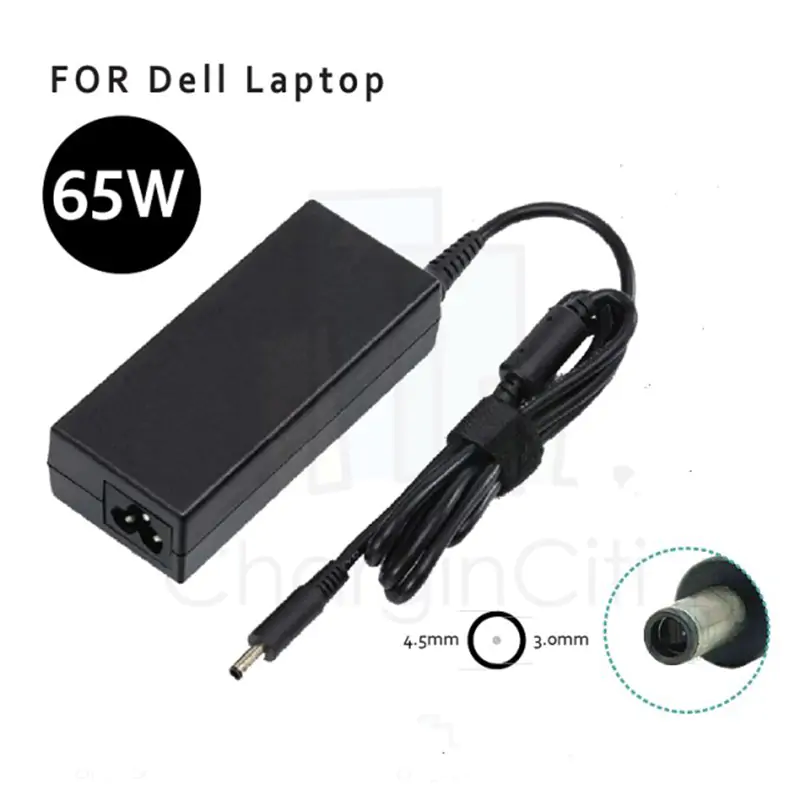 Generic Laptop Charger for Dell 65W 19.5V 3.34A 4.5 x 3.0mm Laptops (NBC-DELL-65W-4.5X3.0)