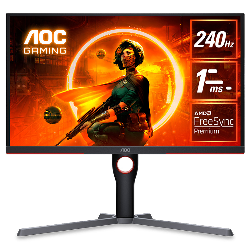 Aoc Moniteur Gaming 25G3ZM/BK 24.5´´ FHD VA WLED 240Hz Argenté