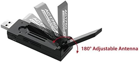 Edimax AC1750 Dual-Band Wi-Fi USB 3.0 Adapter with 180-degree Adjustable Antenna EW-7833UAC