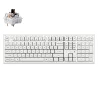 Keychron K10 Pro QMK/VIA Wireless Mechanical Keyboard RGB Backlight (White Keycaps) Keychron K Pro Brown (K10P-P3)