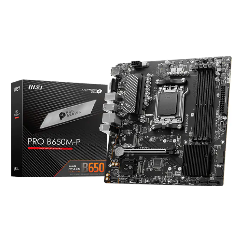 MSI Pro B650M-P AM5 mATX Motherboard (B650M-P)