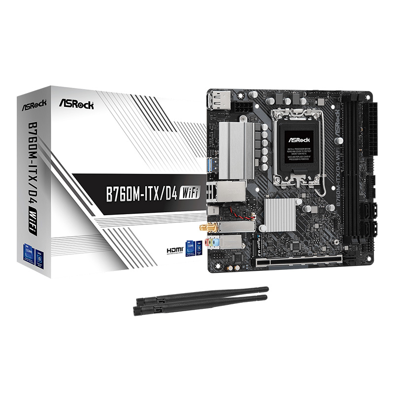 Asrock B760M-ITX DDR4 WiFi LGA 1700 Mini-ITX Motherboard