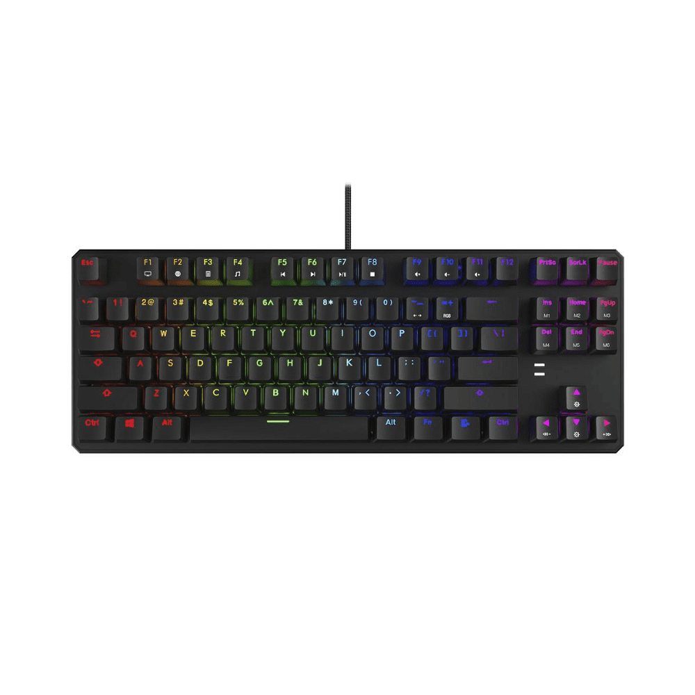 Tecware Phantom 87 RGB TKL Tenkeyless Hot-Swappable Wired Mechanical Keyboard Outemu Blue Switch