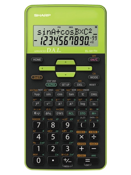 EL-531THB-GR Sharp Scientific Calculator Green/ Black