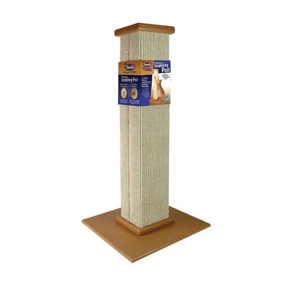 SmartCat Ultimate Heavy Duty Sisal Cat Scratch Post 81cm Height Beige