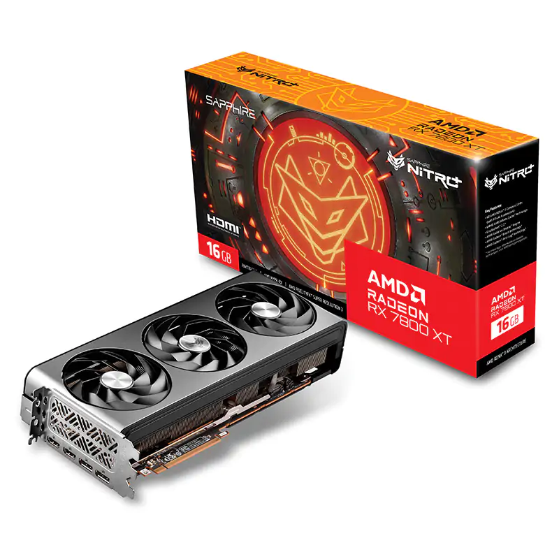 Sapphire Nitro+ Radeon RX 7800 XT Gaming OC 16G Graphics Card (11330-01-20G)