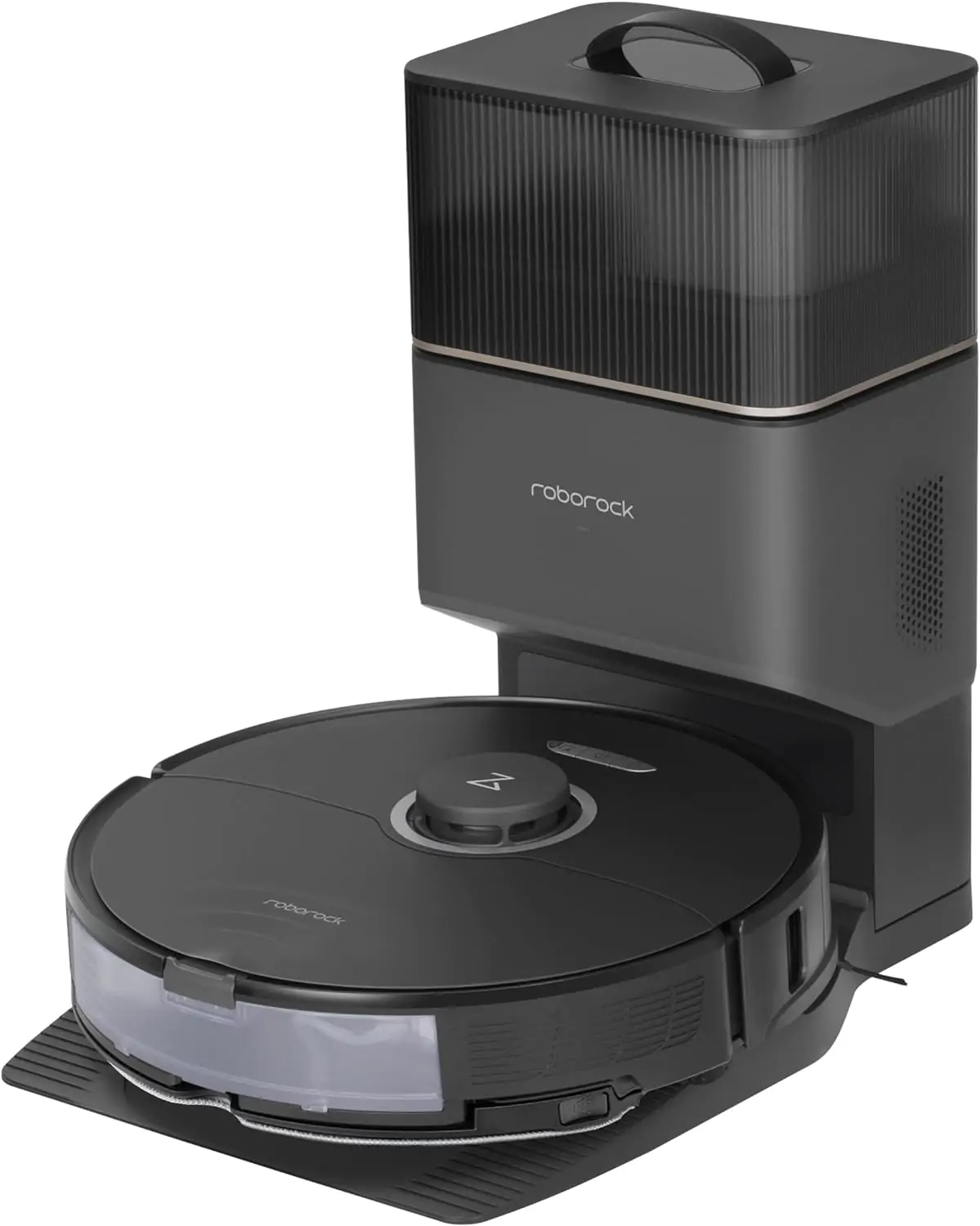 Roborock S8+ Robot Vacuum, Sonic Mop with Self-Empty Dock - Black