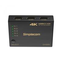 Display-Adapters-Simplecom-CM305-UltraHD-5-Way-HDMI-Switch-with-5-in-1-Out-Splitter-2