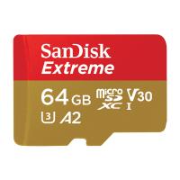 SanDisk 64GB Extreme UHS-I A2 U3 V30 MicroSDXC Card