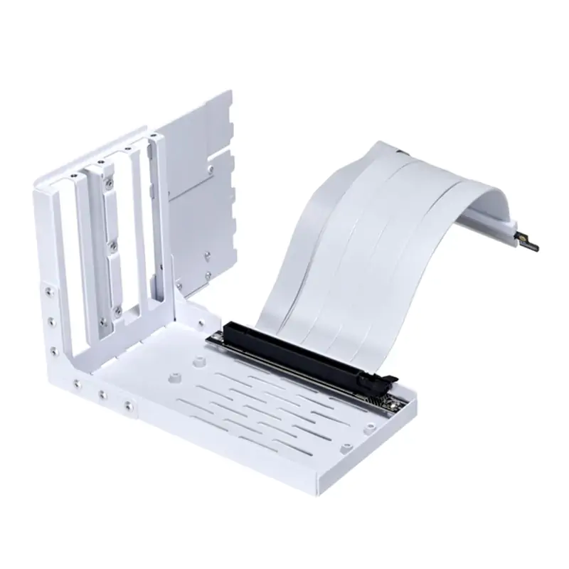 Lian Li Universal 4 Slots Vertical GPU kit with Gen 4 Riser White - Version 2 (VG4-4-V2W)