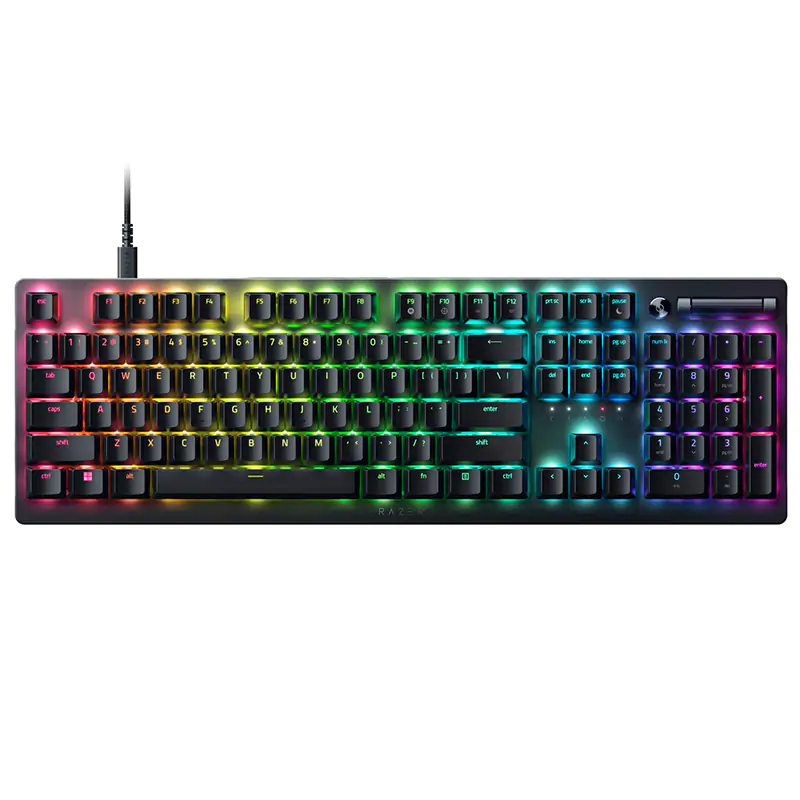 Razer DeathStalker V2 Low-Profile RGB Optical Gaming Keyboard - Linear Optical Red Switch (RZ03-04500100)