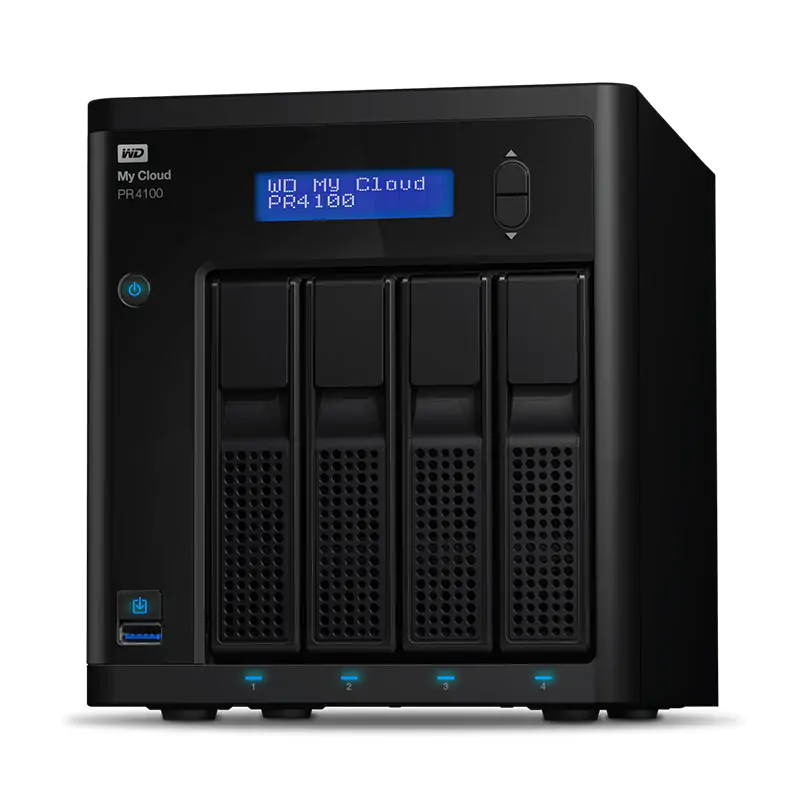 Western Digital My Cloud Pro PR4100 40TB NAS (WDBNFA0400KBK-SESN)