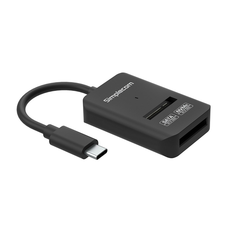 Simplecom NVMe SATA Dual Protocol SSD to USB-C Adapter