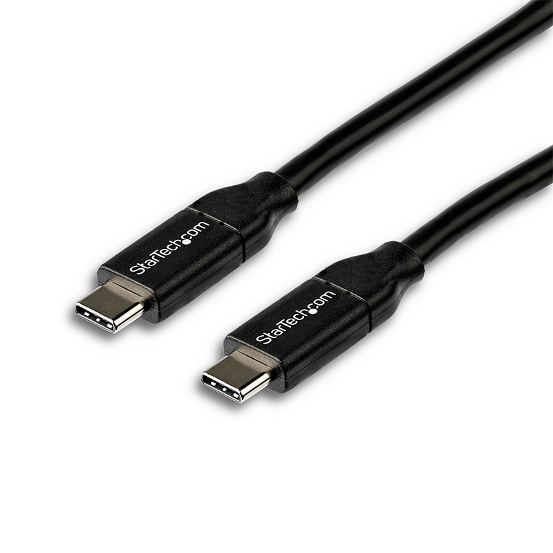 Startech USB-IF Certified USB-C Male to USB-C Male Cable w/ 5A PD 2m ...