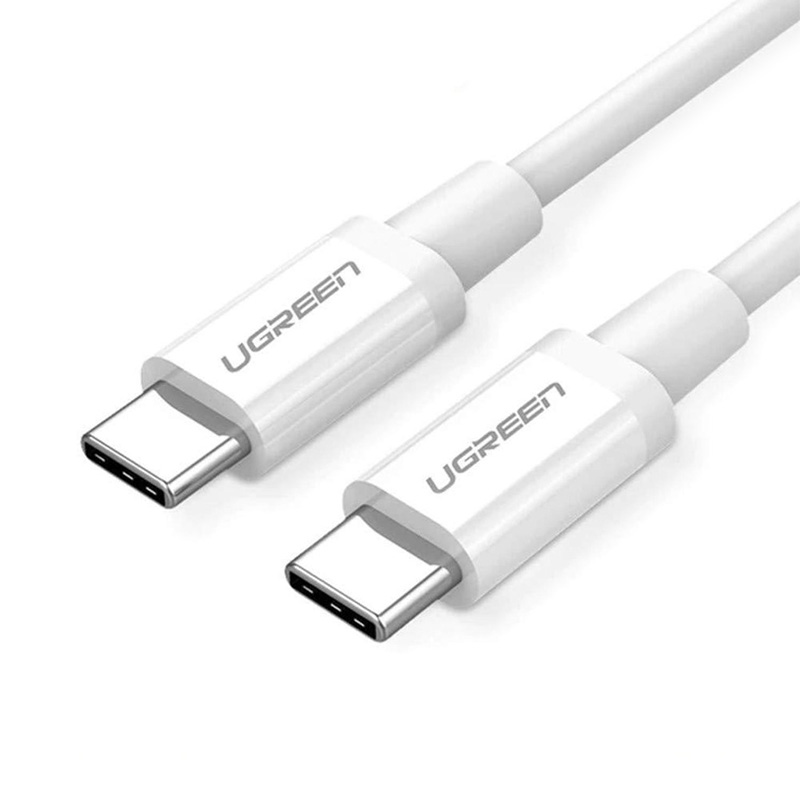 UGreen USB-C Male to USB-C Male White Cable 1m