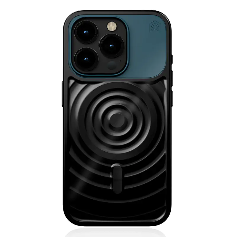 STM Reawaken Ripple Magsafe Case (iPhone 6.7in Plus 2023) - Black/Atlantic