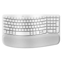 Logitech Wave Keys Wireless Ergonomic Keyboard - Off-White (920-012282)
