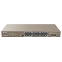 IP-COM 24 Port Gigabit Ethernet + 2 SFP Ethernet Unmanaged Switch with 24-Port PoE (G1126P-24-410W)