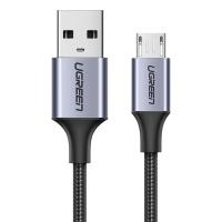 UGreen USB-A to Micro USB Black Braided Aluminium Case Cable 2m