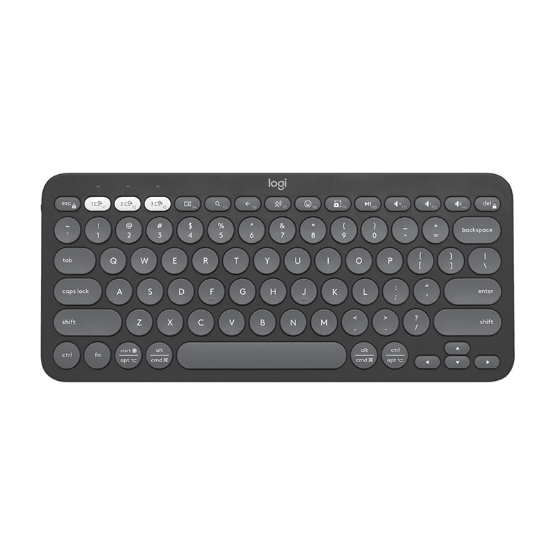 Logitech Pebble Keys 2 K380S Slim Bluetooth Wireless Keyboard - Tonal Graphite (920-011753)