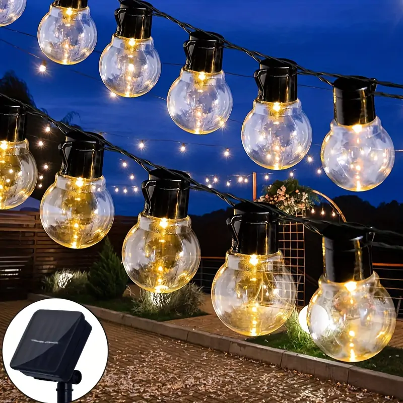 Solar powered string on sale lights near me