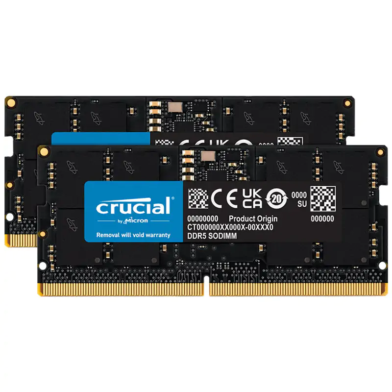 【未使用品】Crucial DDR5-5200 32GB×2枚 計64GB Crucial 64GB (2x32GB) CT2K32G52C42S5 5200MHz CL42 SODIMM DDR5 RAM