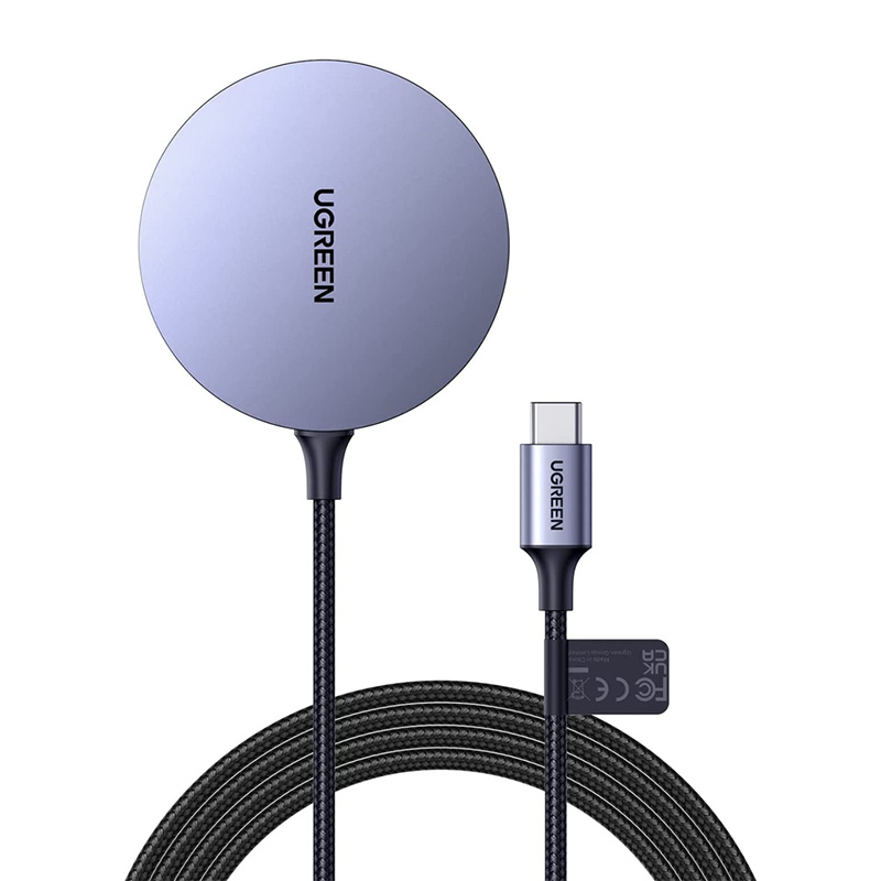 UGreen MagSafe 15W Magnetic Wireless Charger with 1.5m USB-C Cable (30233)