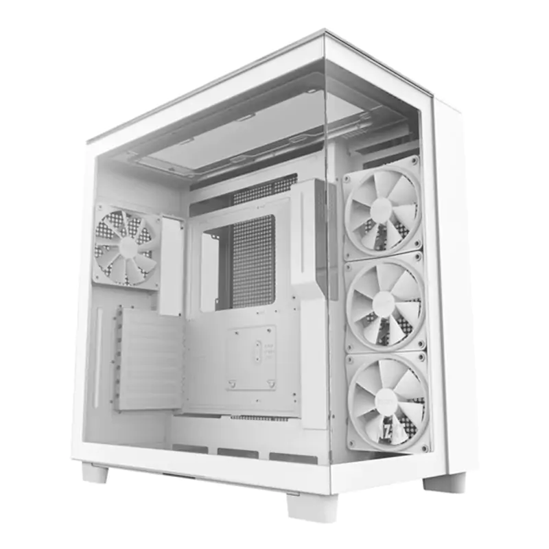 NZXT H9 Elite Edition Tempered Glass Mid-Tower ATX Case - White (CM-H91EW-01)