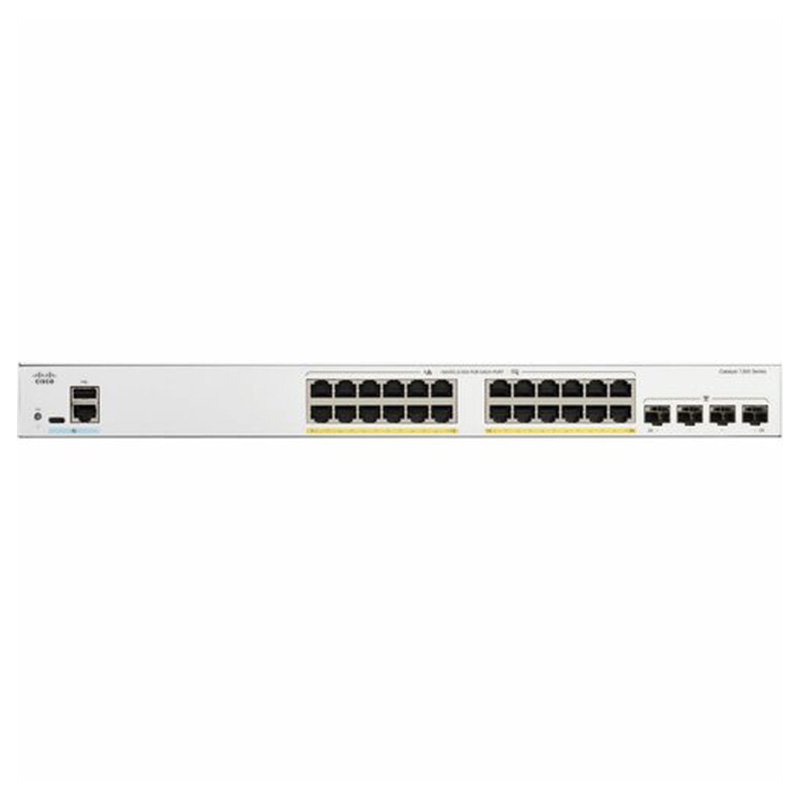 Cisco Catalyst 1300 24-Port GE PoE 4x1G SFP Switch (C1300-24P-4G)