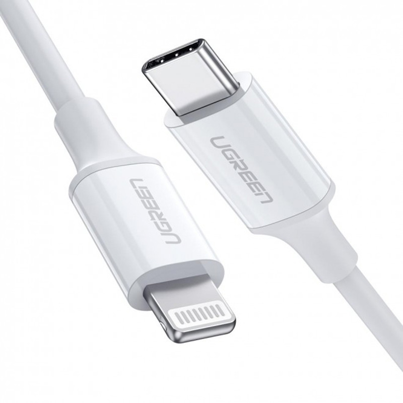 UGreen 10493 MFI USB-C to Lightning Cable 1M - White