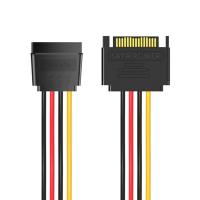 Cruxtec PST-15PT-20BK SATA Power Extender Cable 15pin Male to 15pin Female 20cm