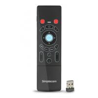 Simplecom Rechargeable 2.4GHz Wireless Remote Air Mouse Keyboard with Touch Pad and Backlight (RT250)