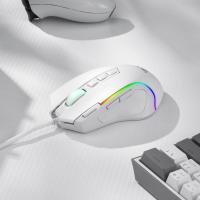 Redragon M612 Predator RGB Wired Optical Gaming Mouse, 8000 DPI & 11 Programmable Buttons, White