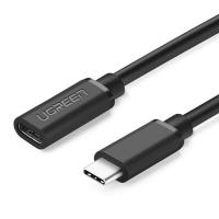 UGreen 40574 USB Type C Male to Female Extension Cable - 0.5m Black