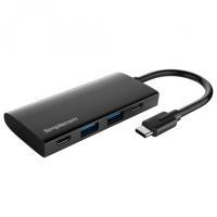 Simplecom 4-Port 2 x USB-A and 2 x USB-C to USB-C Hub (CH382)