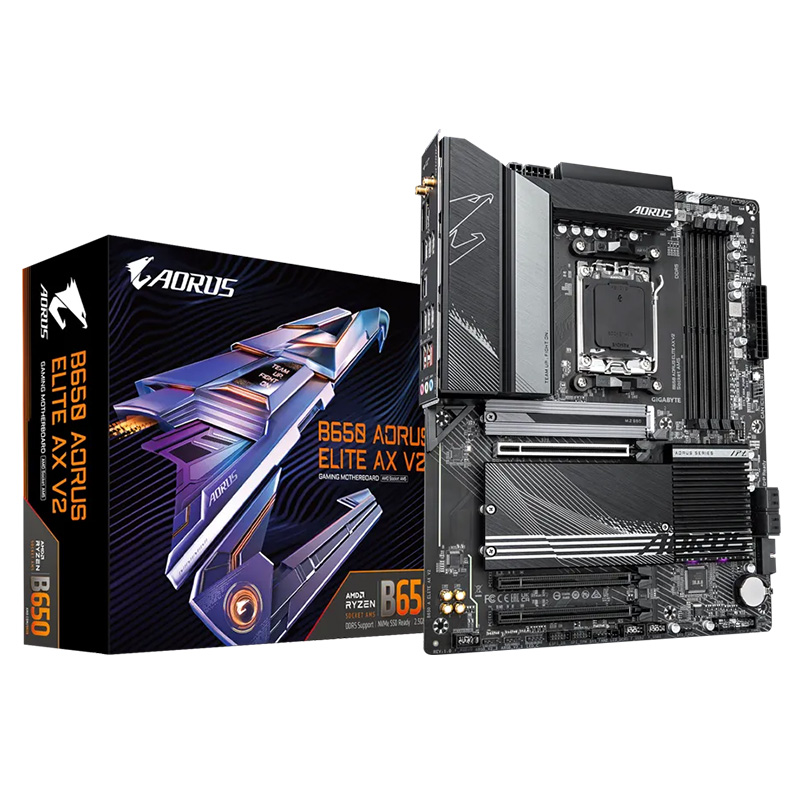 Gigabyte B650 Aorus Elite AX V2 AM5 ATX Motherboard (B650 AORUS ELITE AX V2)