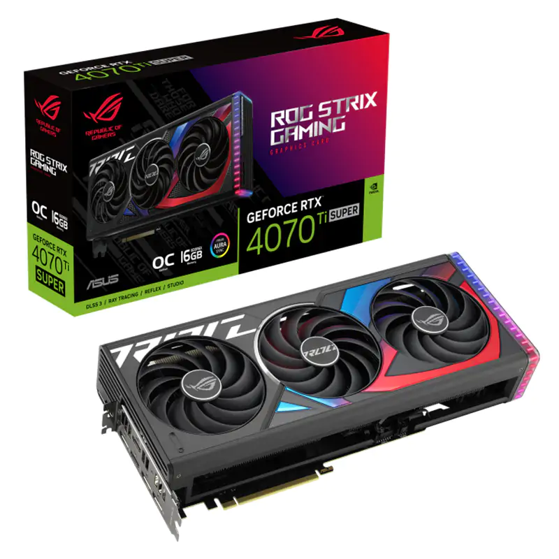 Asus ROG Strix GeForce RTX 4070 Ti Super 16G OC Graphics Card (ROG-STRIX-RTX4070TIS-O16G-GAMING)