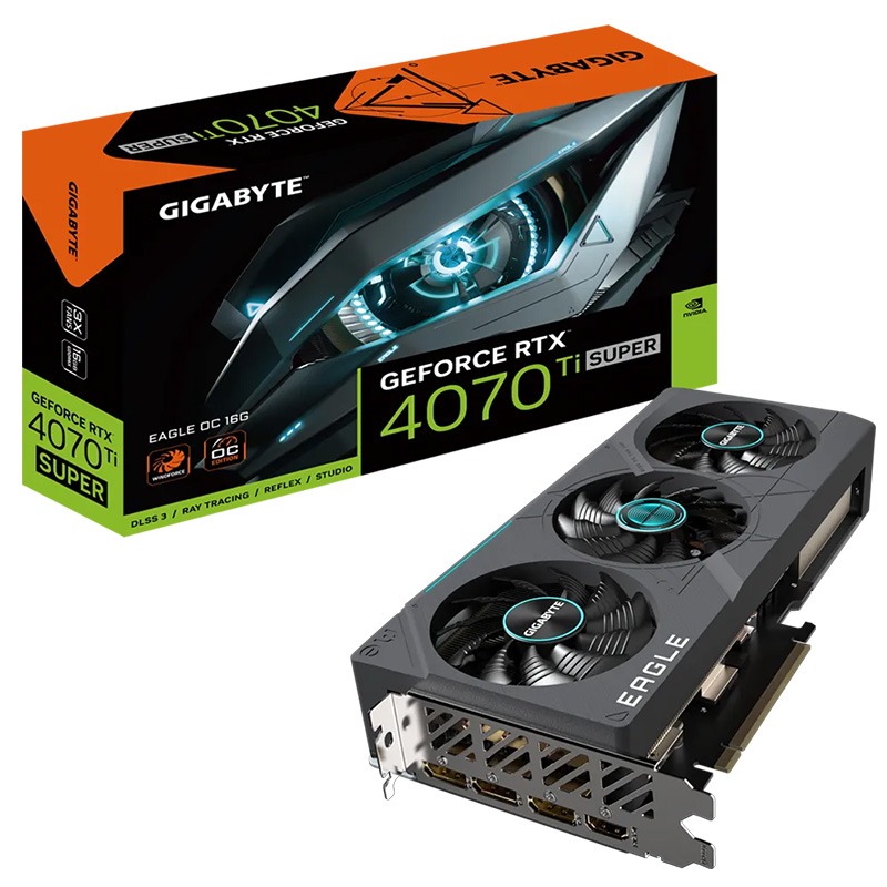 Gigabyte GeForce RTX 4070 Ti Super Eagle OC 16G Graphics Card (GV-N407TSEAGLE-OC-16GD)