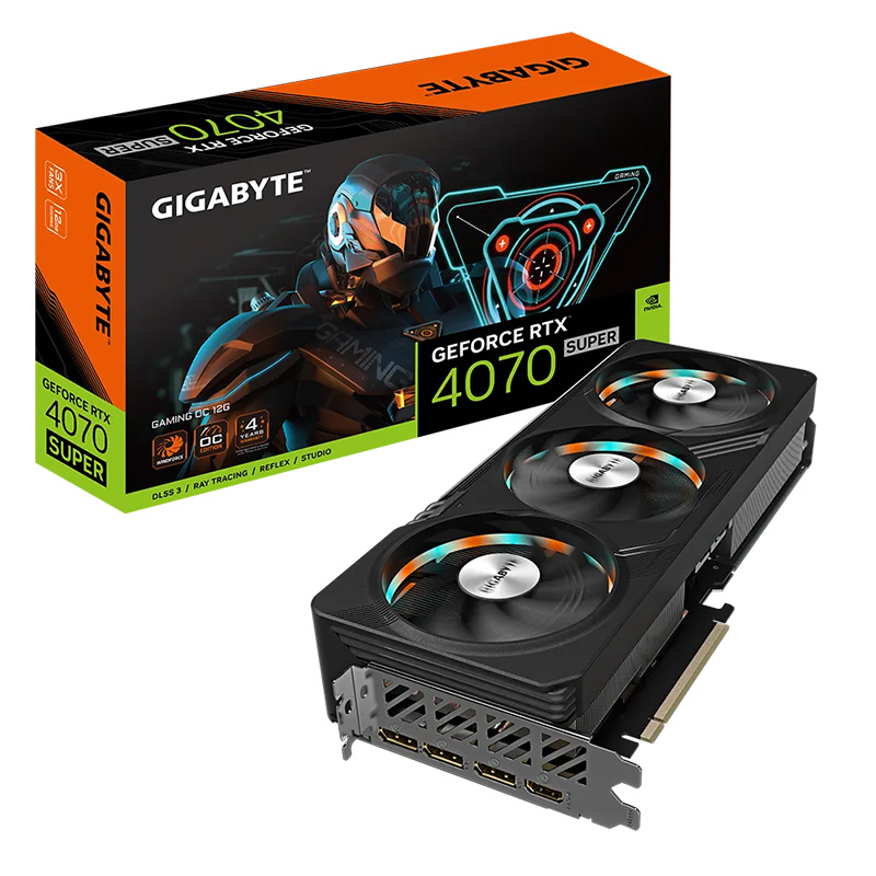 Gigabyte GeForce RTX 4070 Super Gaming OC 12G Graphics Card (GV-N407SGAMING-OC-12GD)