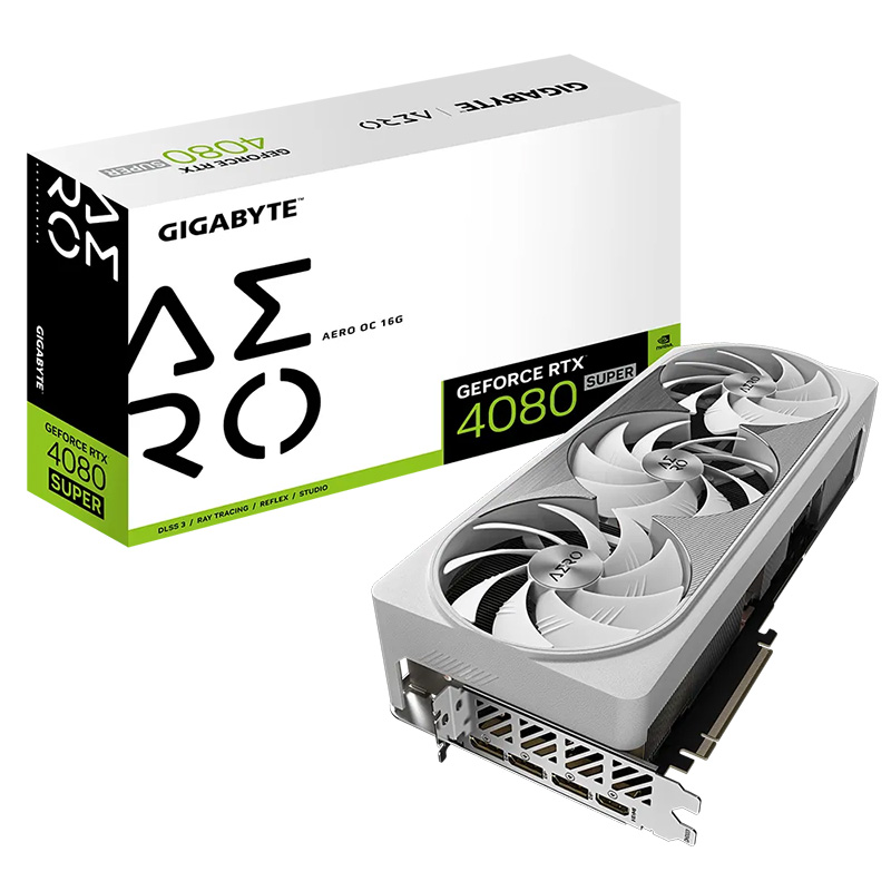 Gigabyte GeForce RTX 4080 Super Aero OC 16G Graphics Card (GV-N408SAERO OC-16GD)