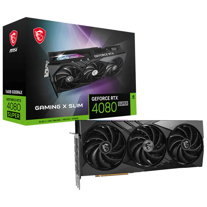 MSI GeForce RTX 4080 Super 16G Gaming X Slim Graphics Card (GeForce RTX  4080 SUPER 16G GAMING X SLIM)