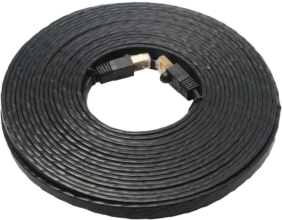 Edimax CAT8 40GbE Shielded Flat Network Cable 15m Black