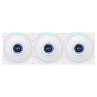 Lian Li UNI FAN TL LCD 120 ARGB 120mm White PWM Fan - 3 Pack