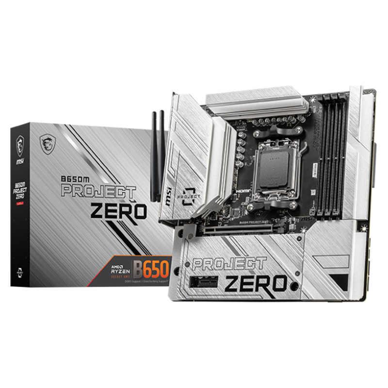 MSI B650M Project Zero AM5 mATX Motherboard (B650M PROJECT ZERO)