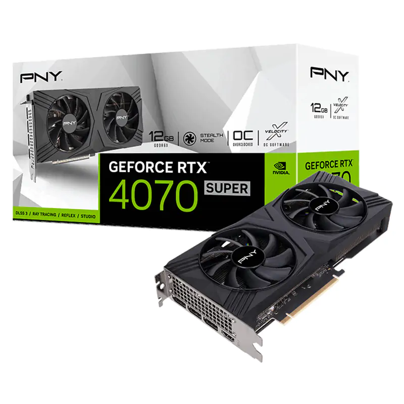 PNY GeForce 4070 Super Verto Dual Fan 12G Graphics Card