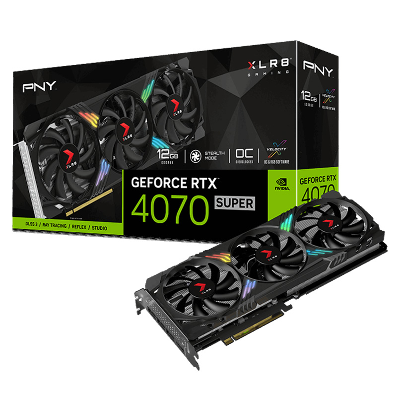 PNY GeForce RTX 4070 Super 12GB XLR8 Gaming Verto Graphics Card